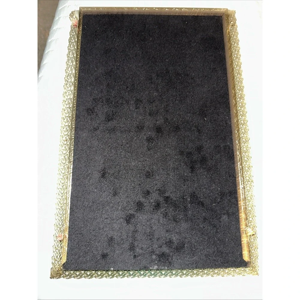 Vtg Filigree  Gold  Vanity Dresser Mirror Rectangle Stunning